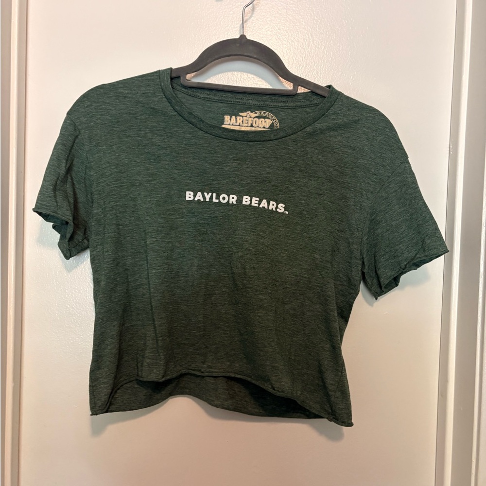 Baylor Bears Green Crop Top Medium
